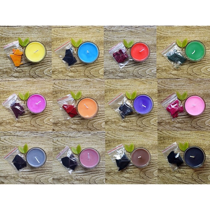 Краситель на основе соевого воска для свечей, 1 цвет &mdash; 5 г, набор 12 цветов