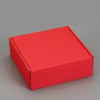 Коробка самосборная, красная, для подарков, хранения и отправки посылок, 23&times;23&times;8 см