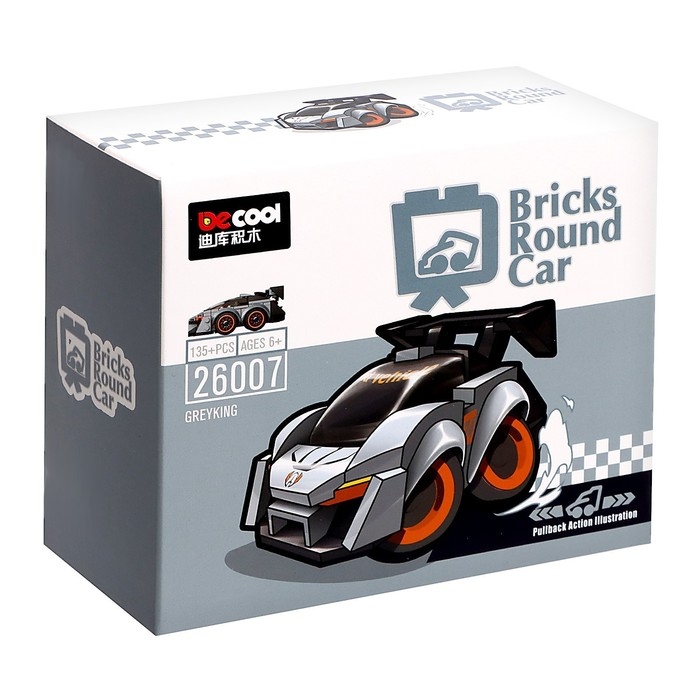 Конструктор инерционный &laquo;Спорткар&raquo;, 135 деталей