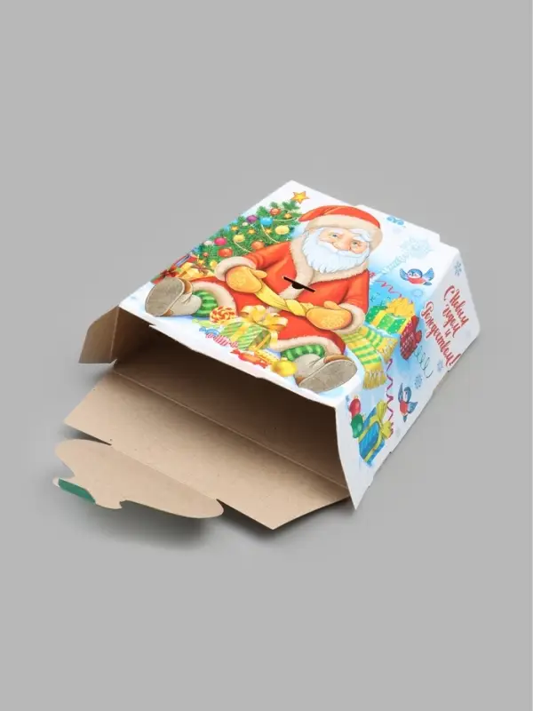 Подарочная коробка новогодняя &laquo;Мешок подарков&raquo; 250&times;240&times;83, для сладких подарков