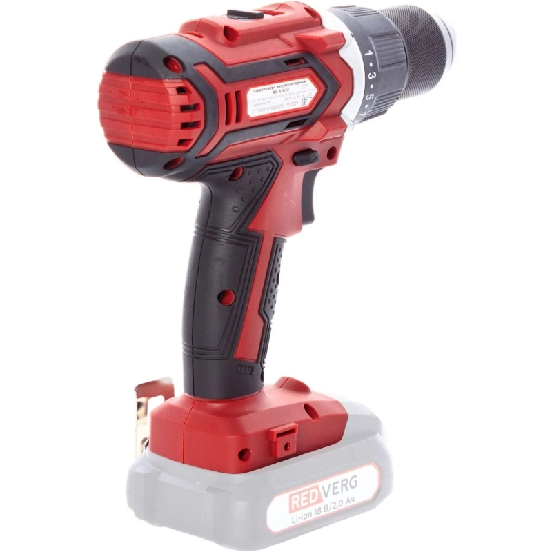 Дрель-шуруповерт аккум. REDVERG 18В, Li-lon, без АКБ (RD-S18C/U)