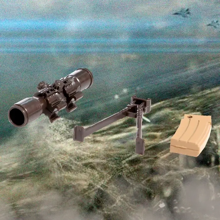 Робот &laquo;Винтовка&raquo;, трансформируется, с металлическими элементами