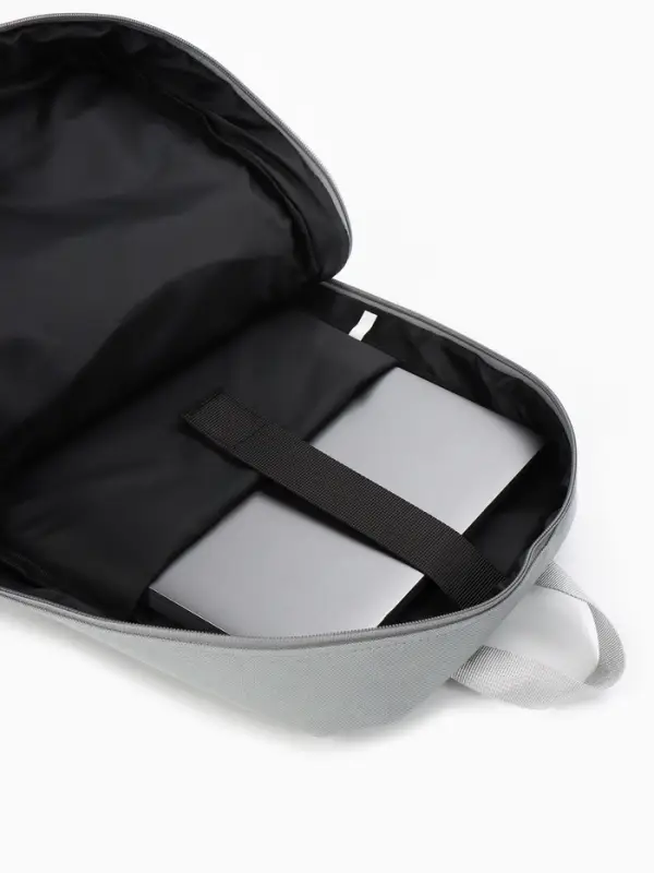 Рюкзак школьный, 1 отделение, 5 карманов, 28&times;9.5&times;42 см, серый