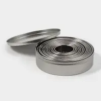 Формы для печенья Доляна &laquo;Волна&raquo;, набор 12 шт., d=3.5-10.5 см, h=3 см, нержавеющая сталь