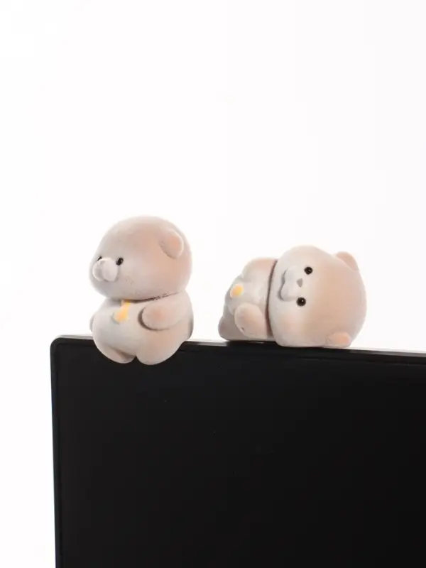 Мини - фигурка на монитор &laquo;Выдры и яичница&raquo;, набор 2 шт., 4.7&times;4.5&times;4 см
