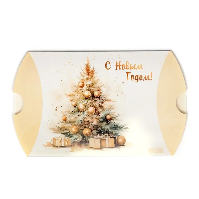 Коробка складная, подарочная новогодняя «Ёлка в золоте» 19×14×4 см Коробка складная, подарочная новогодняя «Ёлка в золоте» 19×14×4 см