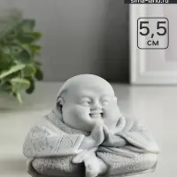 Фигурка &laquo;Китайский Будда&raquo;, мраморная крошка, 5.5 см