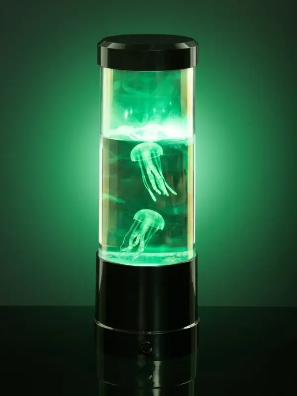 Лава - лампа RISALUX &laquo;Медузы&raquo;, подсветка, RGB, USB, 3-5 Вт, чёрная, 9&times;9&times;25.5 см