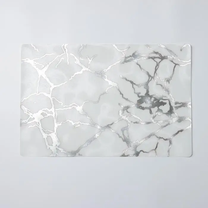 Салфетка сервировочная на стол «Мрамор», 45×30 см, цвет белый