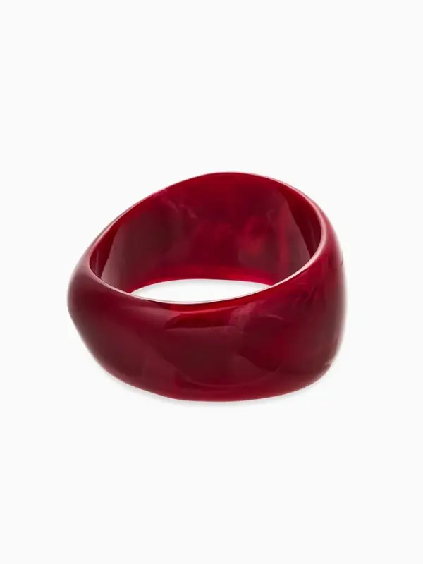 Браслет манжета &laquo;Тренд&raquo;, d=7.5 см, широкий, акрил, бордовый