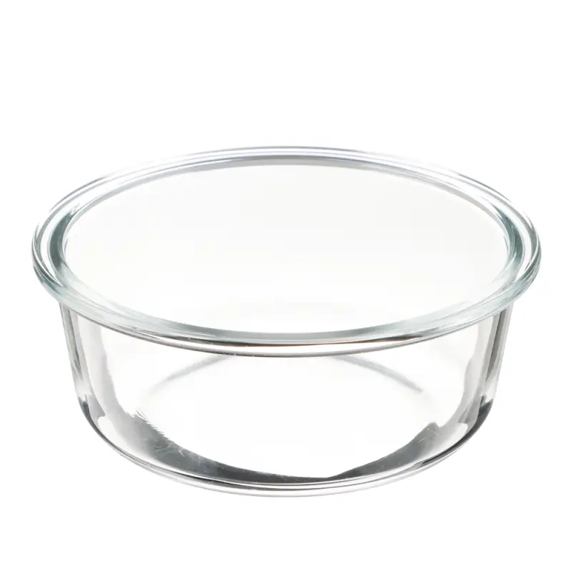 VETTA Контейнер для продуктов на защелках 600мл круглый, жаропрочное стекло