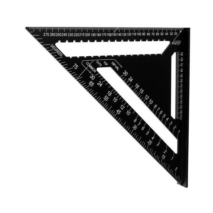 Универсальный кровельный угольник ТУНДРА, алюминий, с внутренней шкалой, 300 мм Универсальный кровельный угольник ТУНДРА, алюминий, с внутренней шкалой, 300 мм