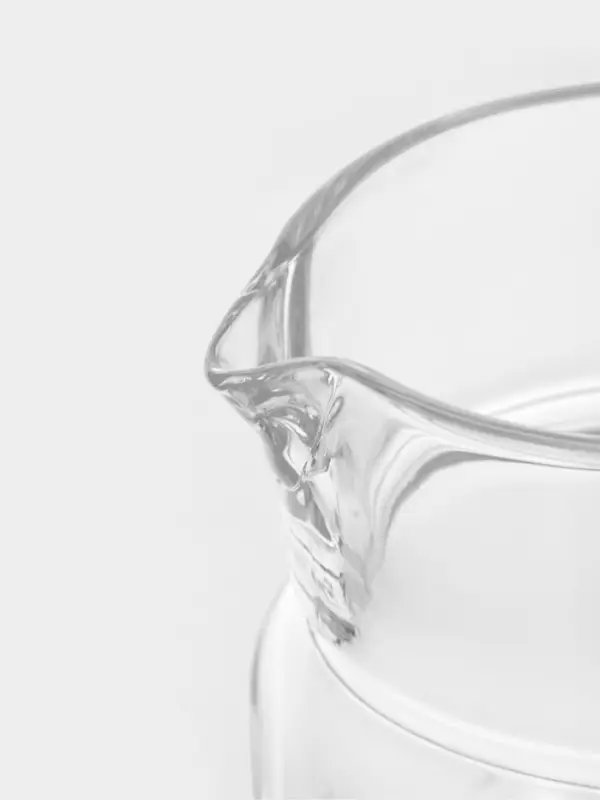 Кувшин Paşabah&ccedil;e Karat, 1.5 л, с прозрачной акриловой крышкой, стекло, прозрачный