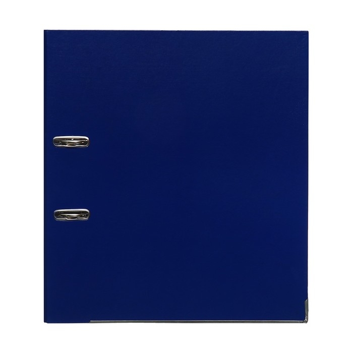 Папка-регистратор 75мм, А4, Calligrata Папка-регистратор 75мм, А4, Calligrata "Mega", бумвинил, с карманом на корешке, нижний металлический кант, синяя