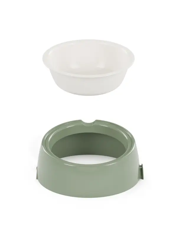 Лего-миска для животных &laquo;Фокси&raquo;, 300 мл, с наклоном, пластик, цвет фисташковый