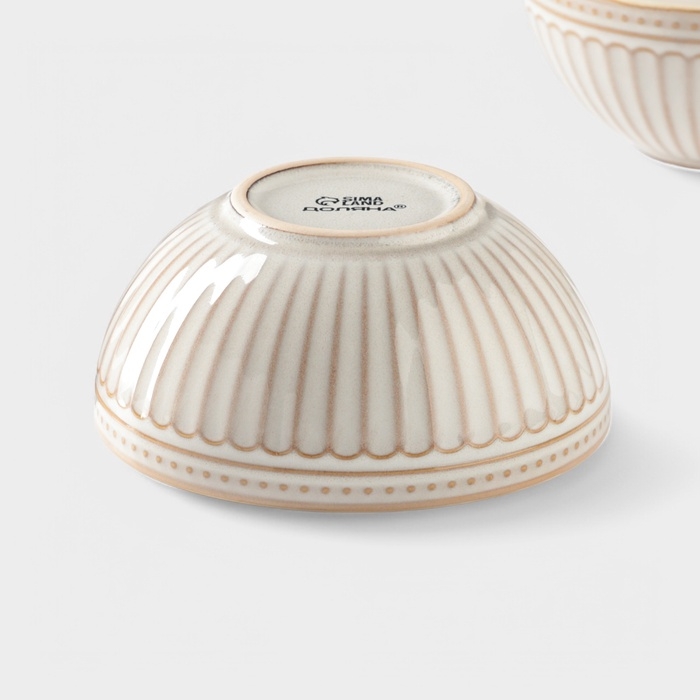 Набор салатников 2 шт Доляна Набор салатников 2 шт Доляна "Винтаж" 15х15х6,5 см, цвет бежевый