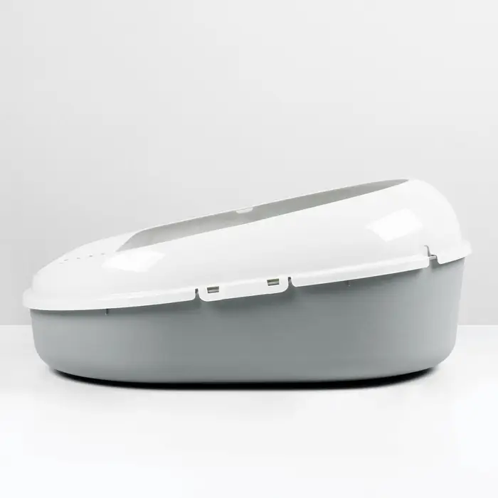 Лоток для кошек с сеткой и бортом &laquo;Космо&raquo; 51.9&times;37.8&times;21.3 см, серый