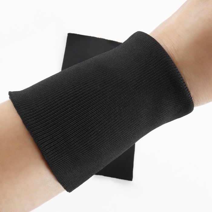 Манжета на рукав, 8 × 9 см, пара, 400г/м2, чёрные Манжета на рукав, 8 × 9 см, пара, 400г/м2, чёрные