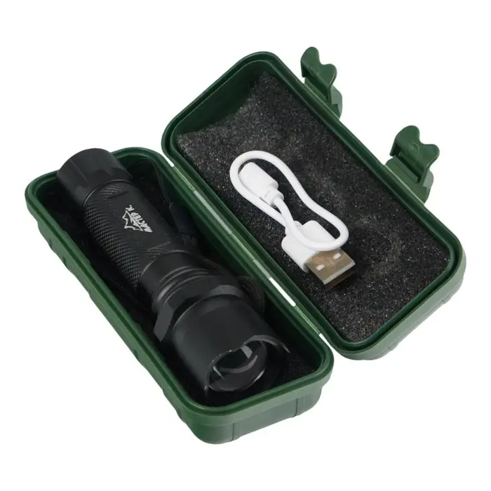 Фонарь ручной аккумуляторный &laquo;Мастер К&raquo;, 1200 мАч, 3 режима, USB, 12&times;3 см