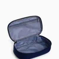 Косметичка-пенал на молнии, на подкладке, синяя