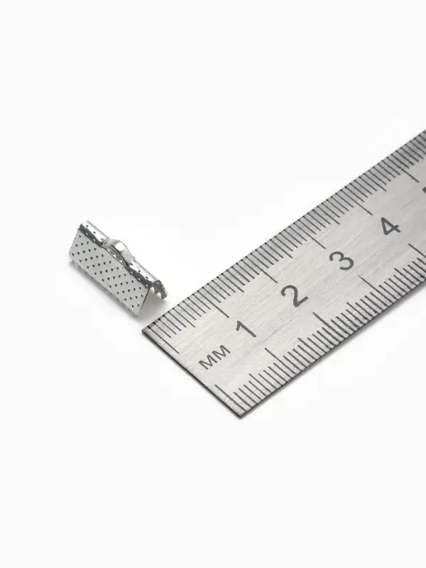 Зажим для ленты (набор 10 шт.) 16 мм СМ-341, цвет серебро