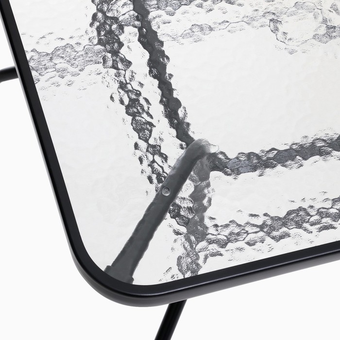 Стол садовый, черный, 80 х 80 х 73 см, нагрузка до 35 кг Стол садовый, черный, 80 х 80 х 73 см, нагрузка до 35 кг