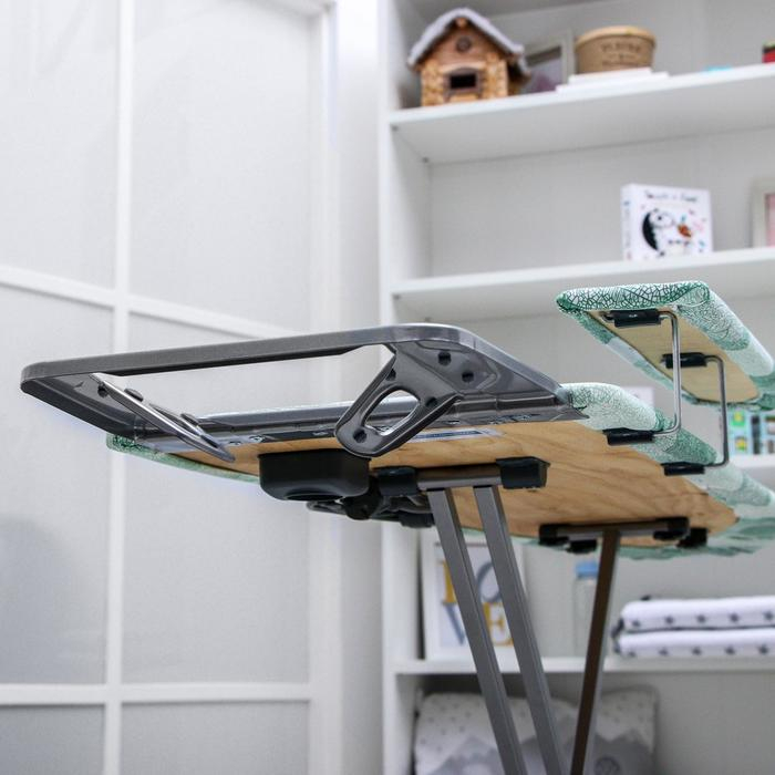Доска гладильная Nika «Ника 3+», 122×34 см, два положения высоты 70,85 см, рисунок микс Доска гладильная Nika «Ника 3+», 122×34 см, два положения высоты 70,85 см, рисунок микс