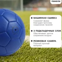 Футбольный мяч MINSA, PVC, машинная сшивка, 32 панели, р.5