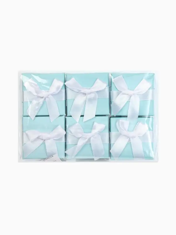 Набор коробочек подарочных 6 шт. под кольцо &laquo;Тиффани&raquo; 5&times;5, цвет бирюзовый (3593346)