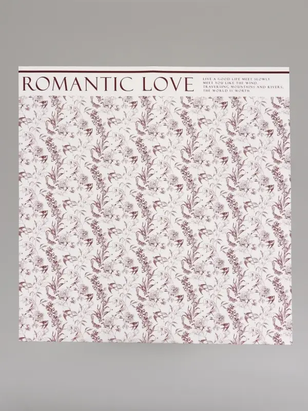 Пленка для цветов и букетов &laquo;Романтика&raquo;, винный, 57&times;57 см