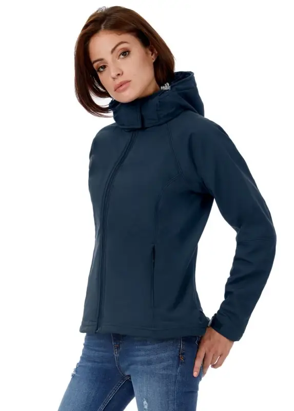 Куртка женская Hooded Softshell черная, размер M Куртка женская Hooded Softshell черная, размер M