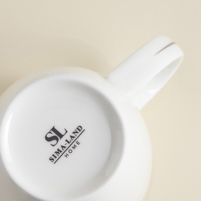 Кружки SL Home «Каскарон», 380 мл, 11,8×8,5×10,4 см, набор 2 шт, костяной фарфор, белые Кружки SL Home «Каскарон», 380 мл, 11,8×8,5×10,4 см, набор 2 шт, костяной фарфор, белые