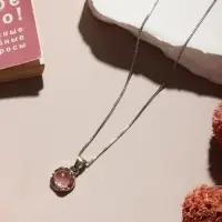 Кулон &laquo;Нежность&raquo;, на цепочке, розовый в серебре, 45 см