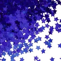 Конфетти «Звезда» синие, металлик, 1.5 см, 50 г