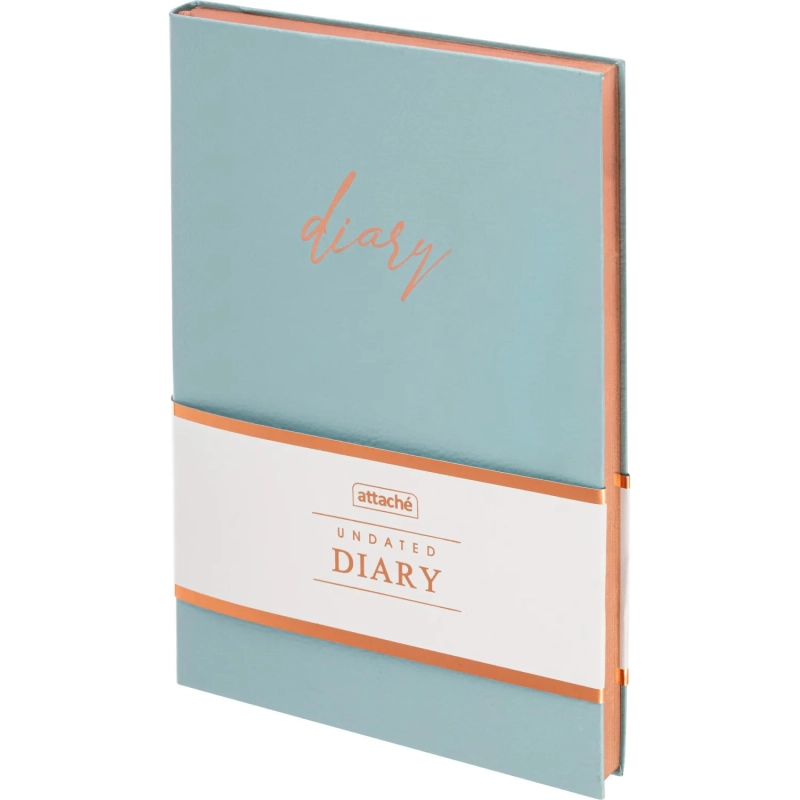 Ежедневник недатированный А5, 136л, Attache голубой