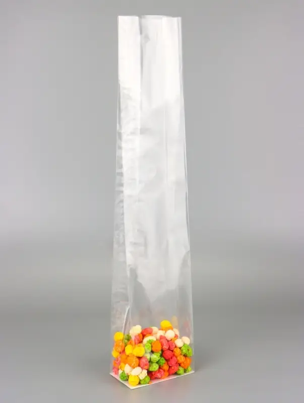 Пакет с жестким дном, прозрачный, 11&times;7&times;53 см