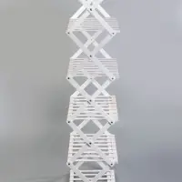 Стеллаж универсальный, 6 полок, 50&times;25&times;110 см, напольный, открытый, белый, Greengo