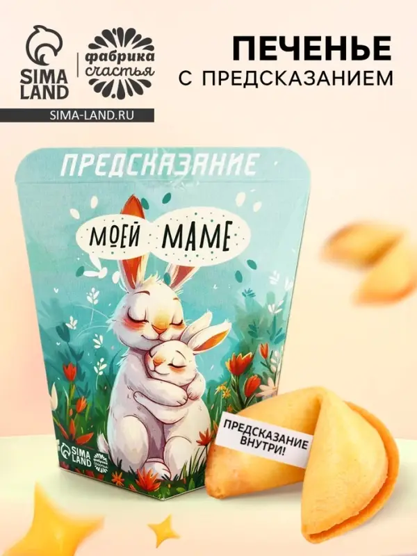 Печенье с предсказанием &laquo;Моей маме&raquo;, 6 г