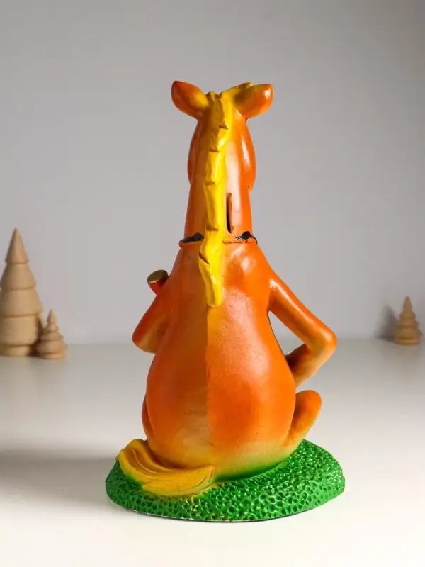 Копилка "Конь с подковой" 31х18,5х19 см, цветной, гипс