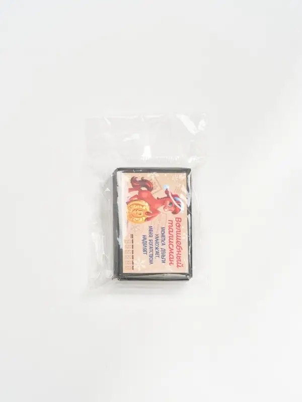 Монета новогодняя сувенирная в коробочке «1 рубль», диам. 2.5 см