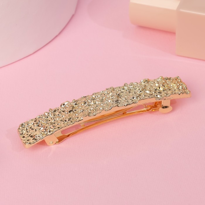 Заколка-автомат для волос Заколка-автомат для волос "Либерти лава" прямоугольник, 1,5х8,5 см, золото