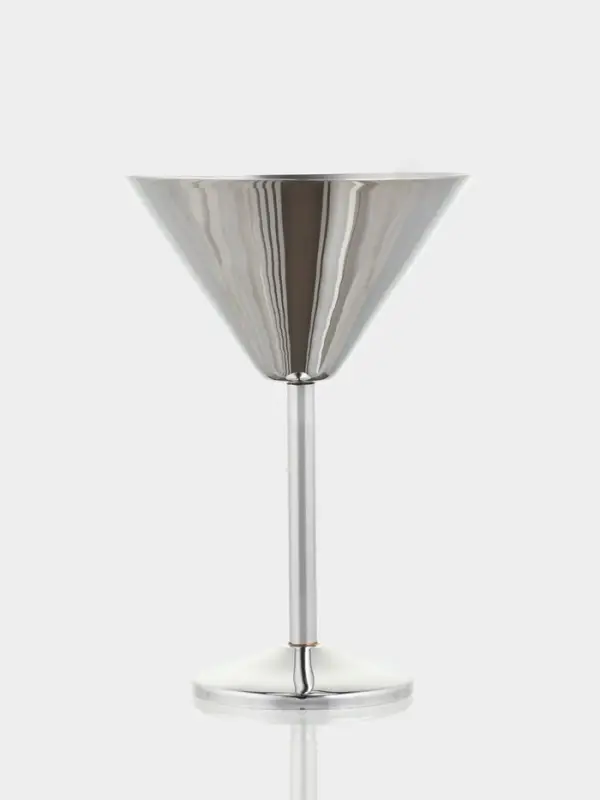 Бокал для мартини &laquo;Серебро&raquo;, 11&times;11&times;17.5 см, нержавеющая сталь