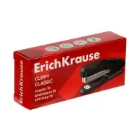 Степлер №10 15 л ErichKrause Clippy Classic, чёрный