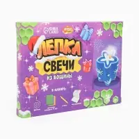 Свеча своими руками из вощины на новый год &laquo;Снежинка&raquo;, набор для творчества