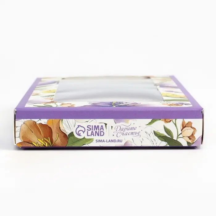 Коробка для шоколада «Ботаника», с окном, 16.4 х 8.4 х 1.7 см Коробка для шоколада «Ботаника», с окном, 16.4 х 8.4 х 1.7 см