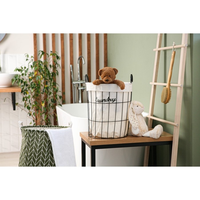 Корзина для белья Доляна «Лофт», 35×40 см Корзина для белья Доляна «Лофт», 35×40 см