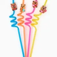 Трубочки для коктейля "Капибары" набор 4 шт