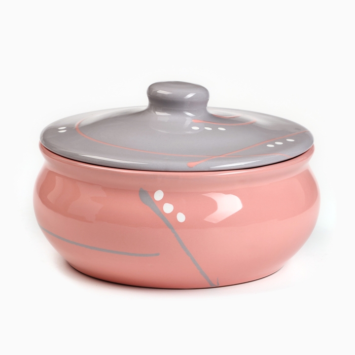 Пельменница "Псковская" малая, 1,25л / 19х12см, зефир