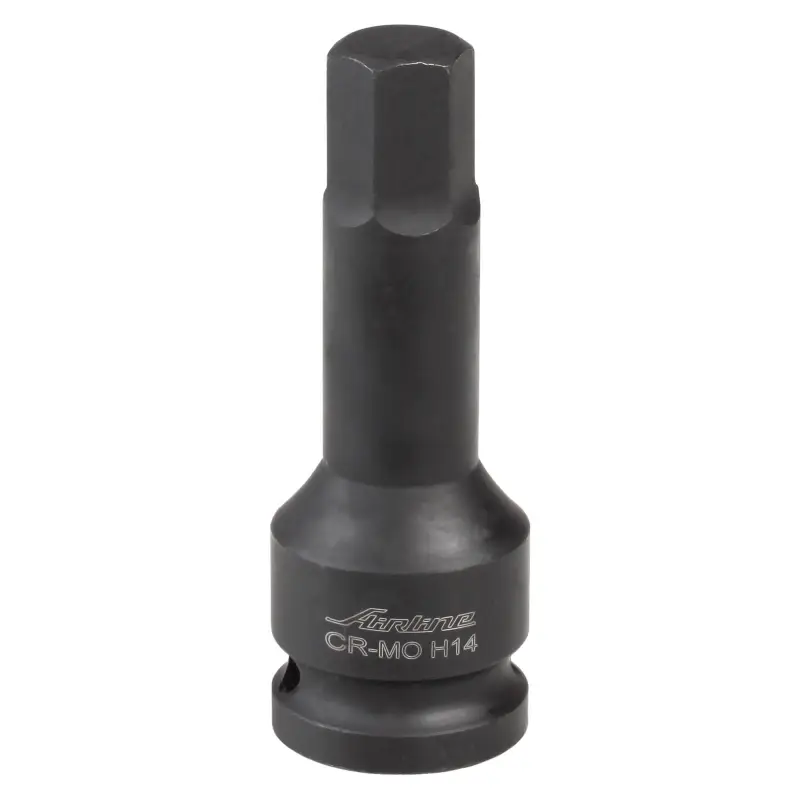 Головка ударная торцевая 1/2"DR внешний шестигранник H14, L=78мм