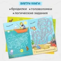 Книга с маркером &laquo;Напиши и сотри. Лабиринты и путаницы&raquo;, 12 стр., многоразовая
